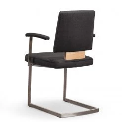 GWINNER Chaise cantilever Nina II - Cuir Toledo : Noir -Chaises Soldes 2022 1000213664 200529 06231700065 DETAILS P000000001000213664