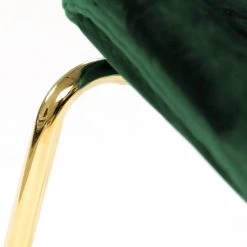 Kayoom Chaises capitonnées Charlize (lot de 2) - Velours / Métal - Laiton - Vert -Chaises Soldes 2022 1000214137 200529 06024000008 DETAILS P000000001000214137