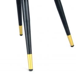 Kayoom Chaise à accoudoirs Amino - Velours / Acier - Gris / Doré -Chaises Soldes 2022 1000214226 200529 06073300373 DETAILS P000000001000214226