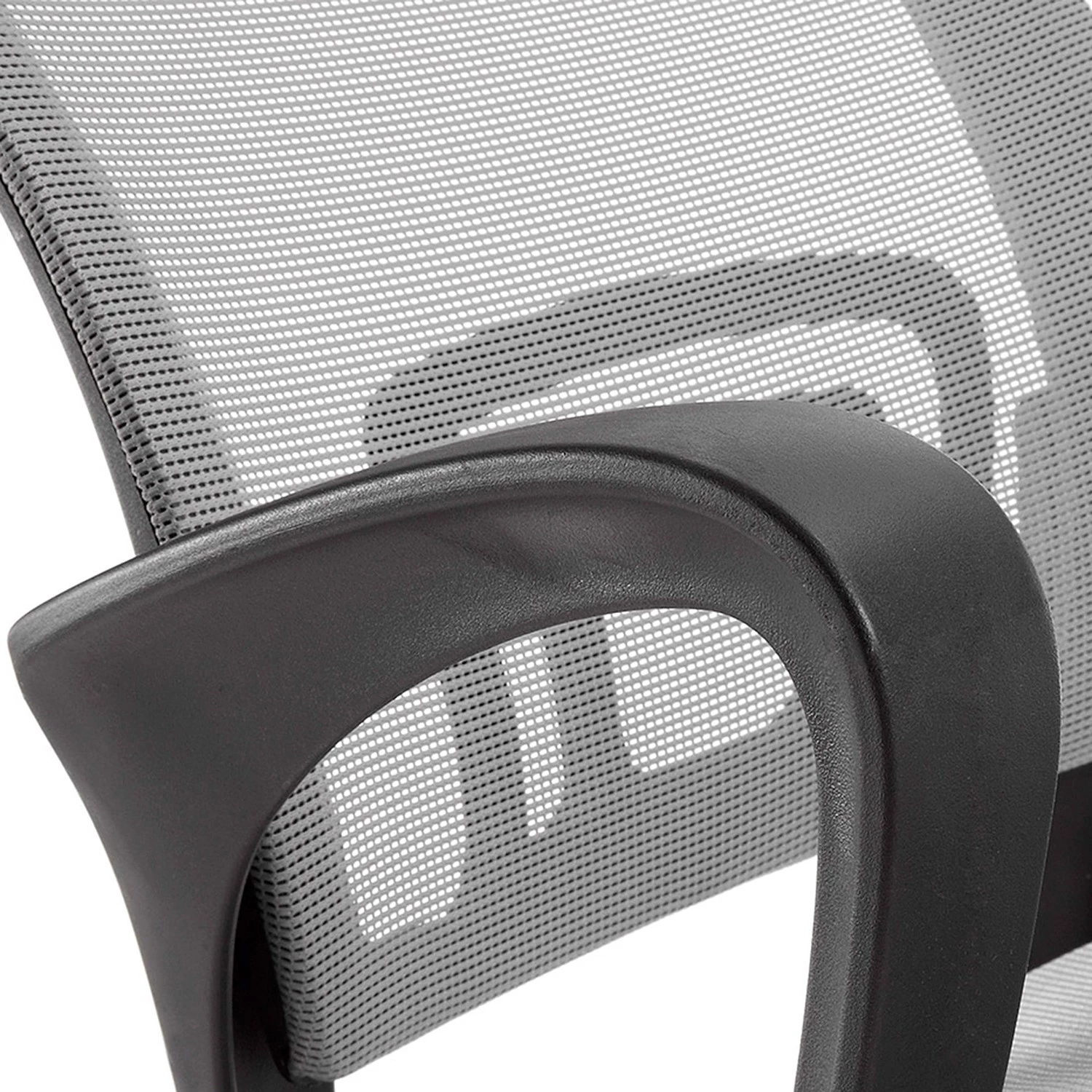 Furnitive Chaise de bureau Elrick - Nylon et mesh / Acier - Gris / Noir 7 Furnitive Chaise de bureau Elrick - Nylon et mesh / Acier - Gris / Noir – Image 5