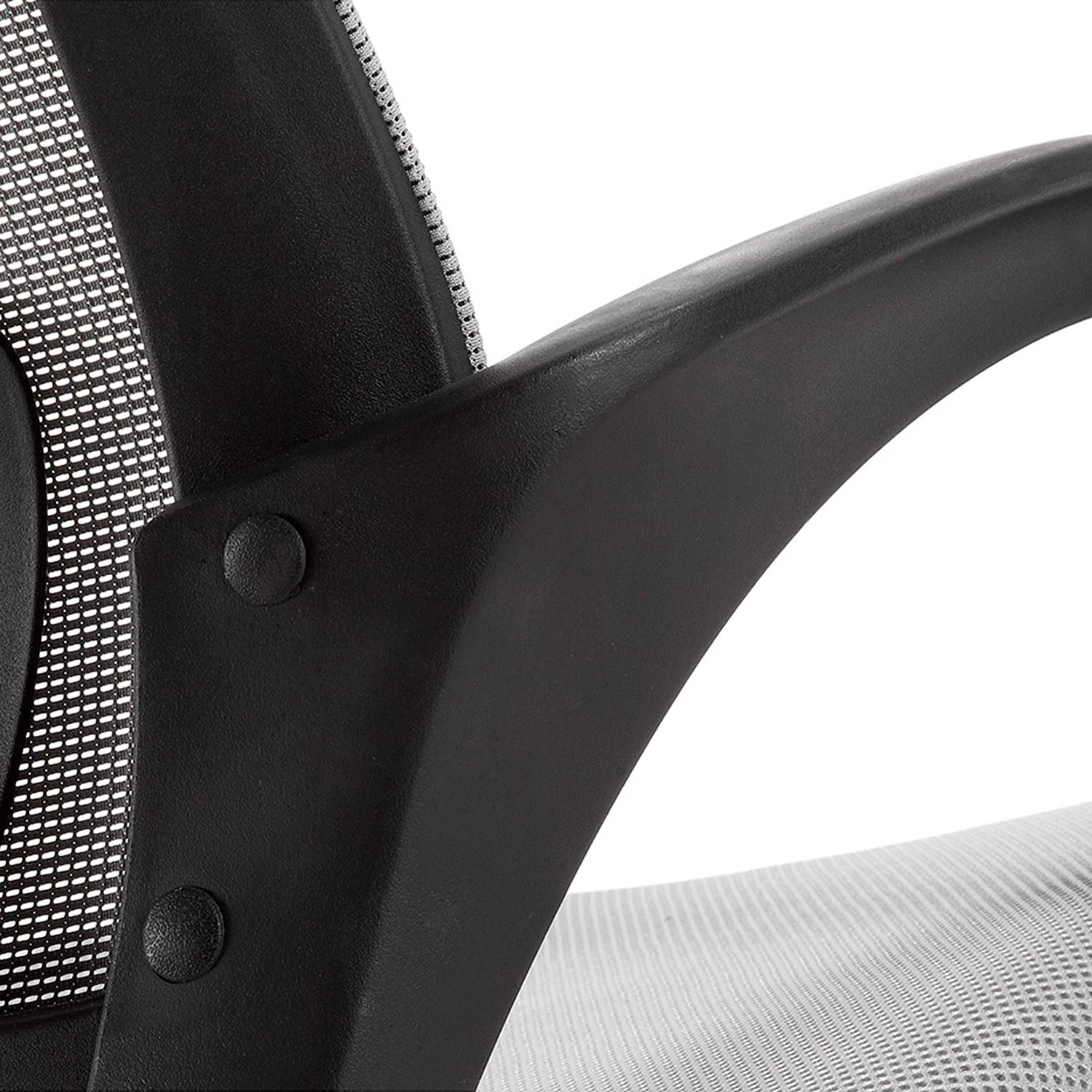 Furnitive Chaise de bureau Elrick - Nylon et mesh / Acier - Gris / Noir 8 Furnitive Chaise de bureau Elrick - Nylon et mesh / Acier - Gris / Noir – Image 6