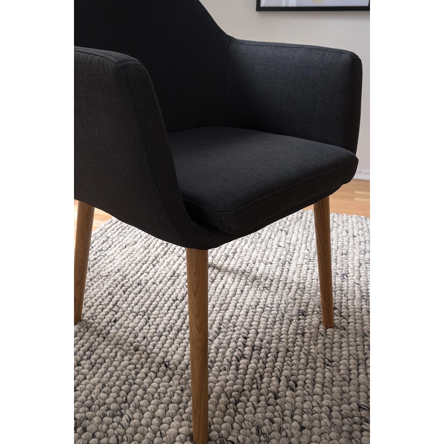 Mørteens Chaises à accoudoirs Nicholas XXL - Tissu Cors: Anthracite - 1 chaise 11 Mørteens Chaises à accoudoirs Nicholas XXL - Tissu Cors: Anthracite - 1 chaise – Image 9