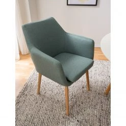 Mørteens Chaises à accoudoirs Nicholas XXL - Tissu Cors: Gris menthe - 1 chaise -Chaises Soldes 2022 1000215122 210126 12583500011 MOOD DETAILS P000000001000215122 mood