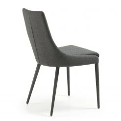 Loftscape Chaises capitonnées Doyline I (lot de 2) - Tissu / Acier - Gris foncé -Chaises Soldes 2022 1000216163 200623 13433500035 DETAILS P000000001000216163