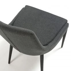 Loftscape Chaises capitonnées Doyline I (lot de 2) - Tissu / Acier - Gris foncé -Chaises Soldes 2022 1000216163 200623 13433600036 DETAILS P000000001000216163