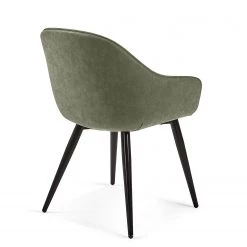 Red Living Chaises à accoudoirs Haslet II (2 él.) - Imitation cuir / Acier - Noir - Vert vintage -Chaises Soldes 2022 1000216170 200623 13442200085 DETAILS P000000001000216170