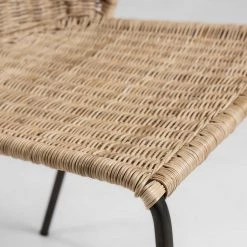 Red Living Chaises Rantin(lot de 2) - Rotin / Acier - Rotin / Noir -Chaises Soldes 2022 1000216198 200623 13475100283 DETAILS P000000001000216198