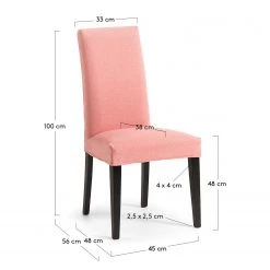 Ars Natura Chaise capitonnée Ellerby III (lot de 2) - Tissu / Hêtre massif - Noir - Abricot 15 Ars Natura Chaise capitonnée Ellerby III (lot de 2) - Tissu / Hêtre massif - Noir - Abricot -Chaises Soldes 2022 1000216203 200623 13481900316 SKETCH DETAILS P000000001000216203 sketch