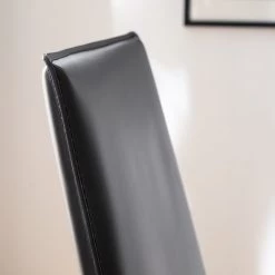 Fredriks Chaises Portola (lot de 2) - Cuir recyclé / Fer - Noir -Chaises Soldes 2022 1000216618 210217 17120700006 DETAILS P000000001000216618