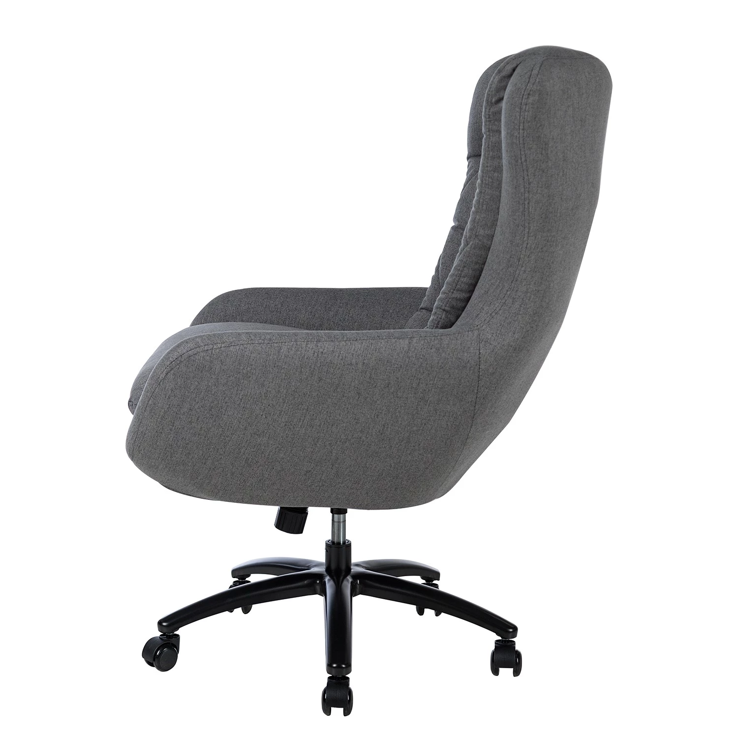 Jack & Alice Fauteuil de bureau Bracon II - Tissé à plat / Nylon - Gris foncé / Noir 11 Jack & Alice Fauteuil de bureau Bracon II - Tissé à plat / Nylon - Gris foncé / Noir – Image 9