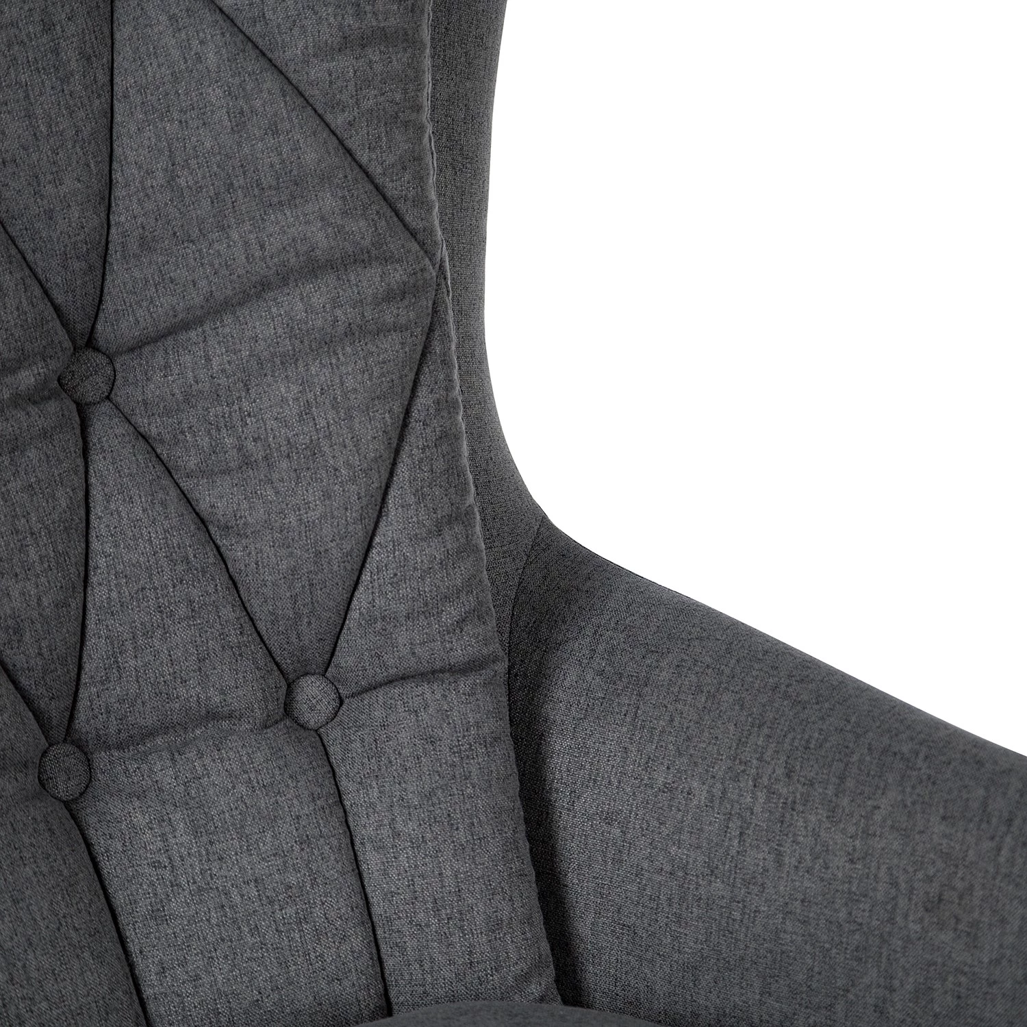 Jack & Alice Fauteuil de bureau Bracon II - Tissé à plat / Nylon - Gris foncé / Noir 14 Jack & Alice Fauteuil de bureau Bracon II - Tissé à plat / Nylon - Gris foncé / Noir – Image 12