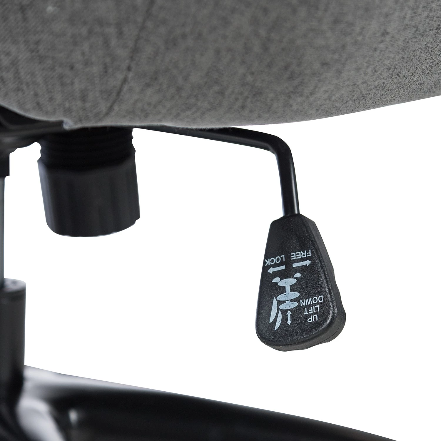 Jack & Alice Fauteuil de bureau Bracon II - Tissé à plat / Nylon - Gris foncé / Noir 17 Jack & Alice Fauteuil de bureau Bracon II - Tissé à plat / Nylon - Gris foncé / Noir – Image 15