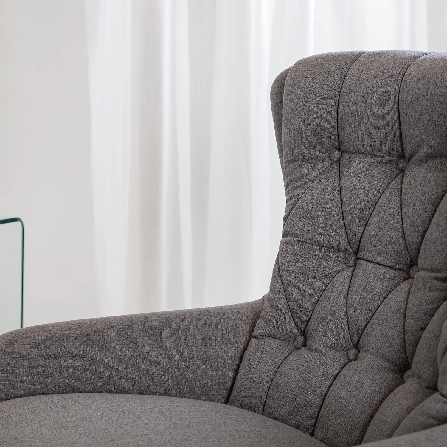 Jack & Alice Fauteuil de bureau Bracon II - Tissé à plat / Nylon - Gris foncé / Noir 5 Jack & Alice Fauteuil de bureau Bracon II - Tissé à plat / Nylon - Gris foncé / Noir – Image 3