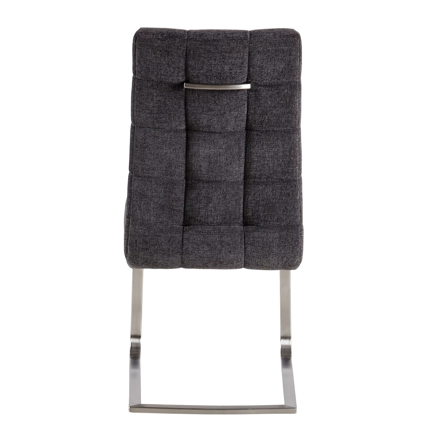 Ars manufacti Chaises cantilever Stawley I (lot de 2) - Tissage à plat / Acier inoxydable - Gris foncé / Acier inoxydable 7 Ars manufacti Chaises cantilever Stawley I (lot de 2) - Tissage à plat / Acier inoxydable - Gris foncé / Acier inoxydable – Image 5