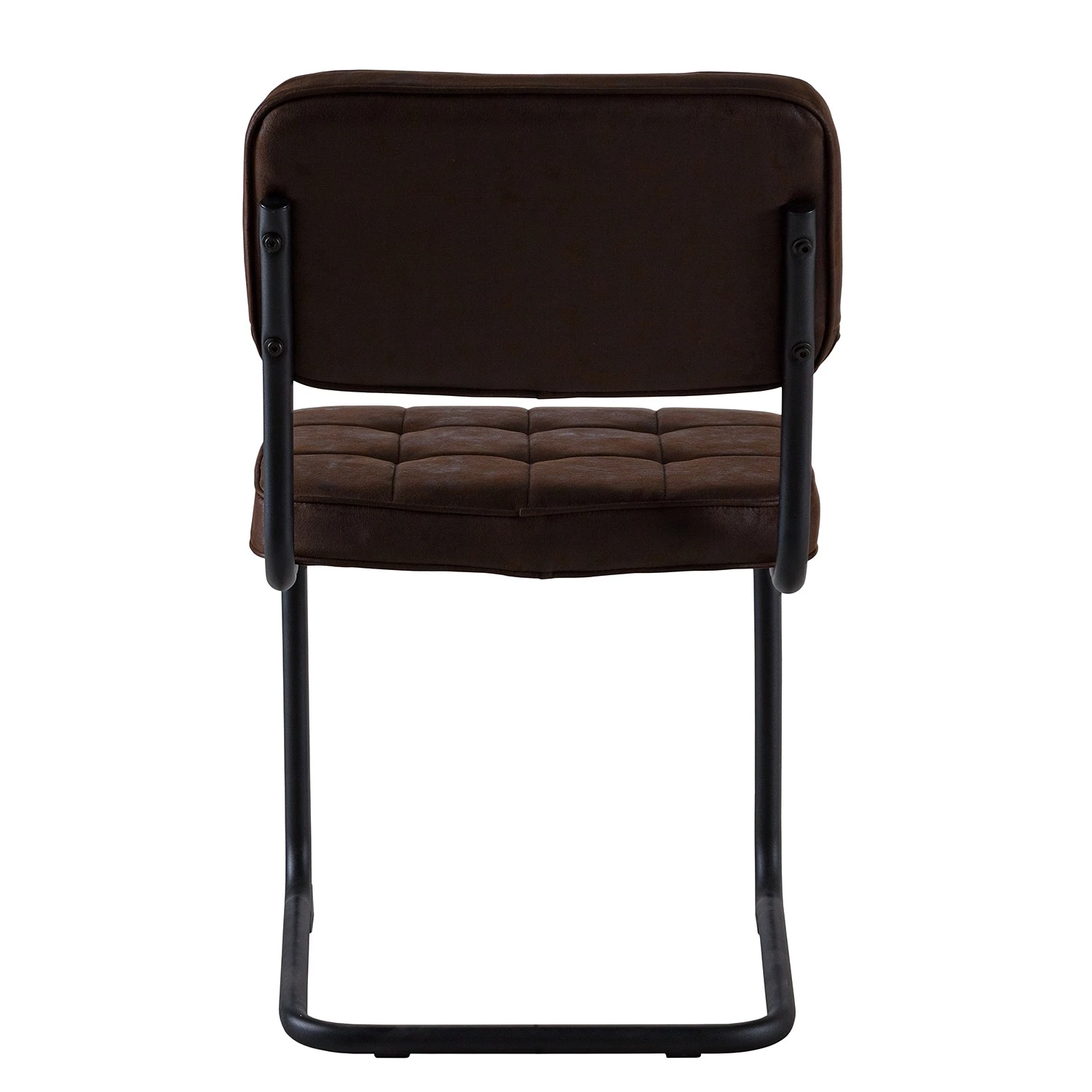 Ars manufacti Chaises cantilever Dalcross (lot de 2) - Microfibre / Métal - Marron 9 Ars manufacti Chaises cantilever Dalcross (lot de 2) - Microfibre / Métal - Marron – Image 7