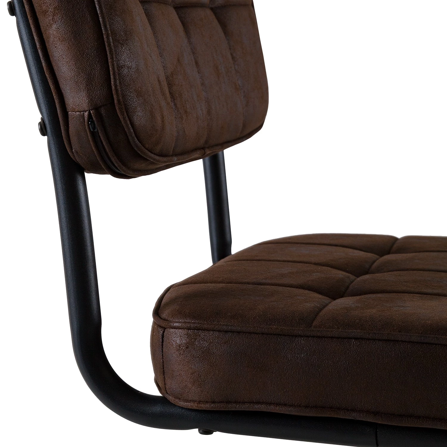 Ars manufacti Chaises cantilever Dalcross (lot de 2) - Microfibre / Métal - Marron 19 Ars manufacti Chaises cantilever Dalcross (lot de 2) - Microfibre / Métal - Marron – Image 17