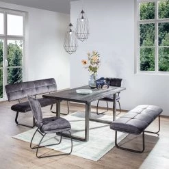 Loftscape Chaises capitonnées Mayetta (lot de 2) - Tissé à plat / Fer - Anthracite / Noir 7 Loftscape Chaises capitonnées Mayetta (lot de 2) - Tissé à plat / Fer - Anthracite / Noir -Chaises Soldes 2022 1000220276 200821 06293300009 MOOD DETAILS P000000001000220276 mood