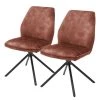 Fredriks Chaises capitonnées Oaklawn (lot de 2) - Marron rouille -Chaises Soldes 2022 1000224871 201016 12353700096 IMAGE P000000001000224871