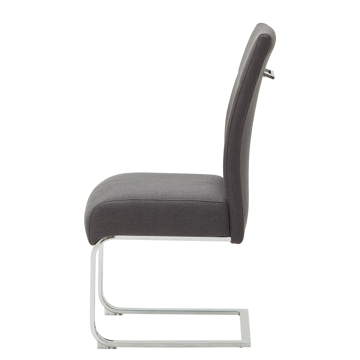 Fredriks Chaises cantilever Oxhill (lot de 2) - maille fin / Acier - Anthracite / Chrome 5 Fredriks Chaises cantilever Oxhill (lot de 2) - maille fin / Acier - Anthracite / Chrome – Image 3