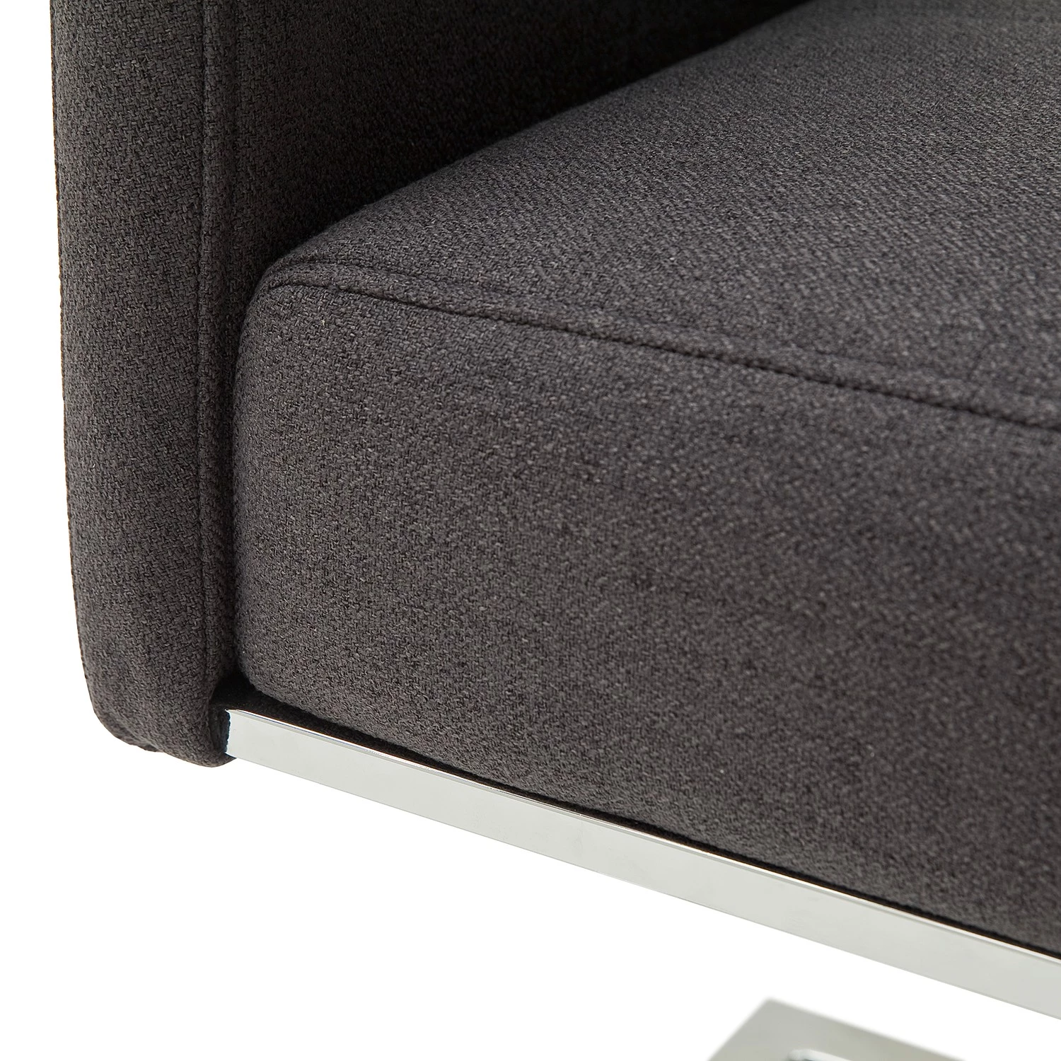 Fredriks Chaises cantilever Oxhill (lot de 2) - maille fin / Acier - Anthracite / Chrome 10 Fredriks Chaises cantilever Oxhill (lot de 2) - maille fin / Acier - Anthracite / Chrome – Image 8