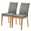 Schösswender Chaises capitonnées Roberto II(lot de 2) - Microfibre / Duramen de hêtre massif - Gris / Duramen de hêtre -Chaises Soldes 2022 1000225949 200923 06234300017 IMAGE P000000001000225949