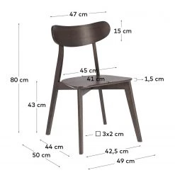 Norrwood Chaises Sakyla (lot de 2) - Frêne foncé -Chaises Soldes 2022 1000225984 200917 06364100039 SKETCH DETAILS P000000001000225984 sketch
