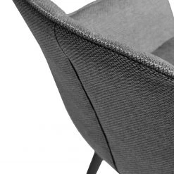 Red Living Chaises à accoudoirs Amira II (lot de 2) - Tissu / Acier - Gris -Chaises Soldes 2022 1000225985 200917 06364300044 DETAILS P000000001000225985