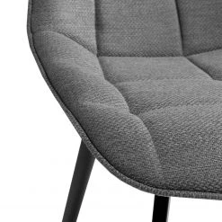 Red Living Chaises capitonnées Kellia II (lot de 2) - Tissu / Acier - Gris 11 Red Living Chaises capitonnées Kellia II (lot de 2) - Tissu / Acier - Gris -Chaises Soldes 2022 1000225992 200917 06371700105 DETAILS P000000001000225992