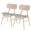 Norrwood Chaises Varkaus I (lot de 2) - Tissu / Placage en chêne et hévéa massif - Sahara / Chêne -Chaises Soldes 2022 1000225995 200917 06372800123 IMAGE P000000001000225995