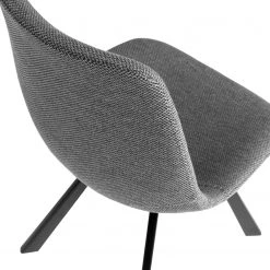 Red Living Chaises capitonnées Gouvy (lot de 2) - Tissu / Acier - Gris -Chaises Soldes 2022 1000225999 200917 06375300163 DETAILS P000000001000225999