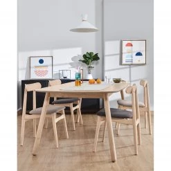 Norrwood Chaises Apukka (lot de 2) - Tissu / Hévéa massif - Sahara -Chaises Soldes 2022 1000226015 200917 06390600261 MOOD DETAILS P000000001000226015 mood