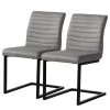 Ars manufacti Chaises Finga III (lot de 2) - Tissage à plat / Fer - Gris / Noir -Chaises Soldes 2022 1000226368 210608 14152300001 IMAGE P000000001000226368