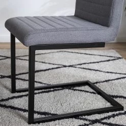Ars manufacti Chaises Finga III (lot de 2) - Tissage à plat / Fer - Gris / Noir -Chaises Soldes 2022 1000226368 210929 100237000035 DETAILS P000000001000226368