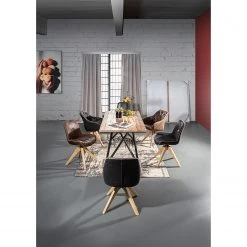 Red Living Chaises capitonnées Wilbur (lot de 2) - Marron vintage -Chaises Soldes 2022 1000227838 201016 13355300083 MOOD DETAILS P000000001000227838 mood