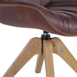 Red Living Chaises capitonnées Wilbur (lot de 2) - Marron vintage -Chaises Soldes 2022 1000227838 201016 13355600085 DETAILS P000000001000227838