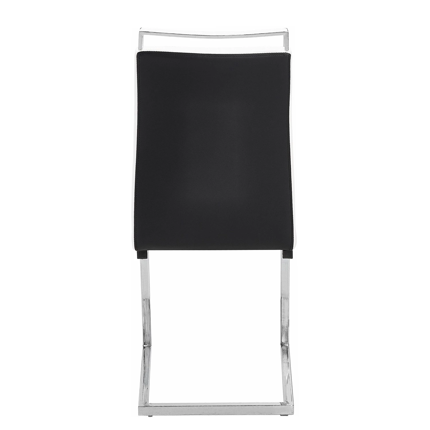 Loftscape Chaises cantilever Ibos (lot de 2) - Imitation cuir - Chrome - Noir 6 Loftscape Chaises cantilever Ibos (lot de 2) - Imitation cuir - Chrome - Noir – Image 4