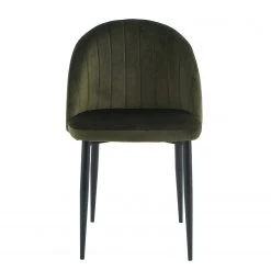 Jack & Alice Chaises capitonnées Jacklin IV (2 élém.) - Velours / Fer - Vert olive -Chaises Soldes 2022 1000230152 210708 14552700059 DETAILS P000000001000230152