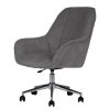 Furnitive Chaise de bureau Valady II - Microfibre / Fer - Gris / Chrome -Chaises Soldes 2022 1000230741 220322 010 IMAGE P000000001000230741