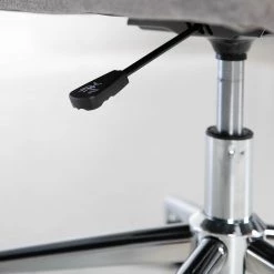 Furnitive Chaise de bureau Valady II - Microfibre / Fer - Gris / Chrome -Chaises Soldes 2022 1000230741 220322 037 DETAILS P000000001000230741