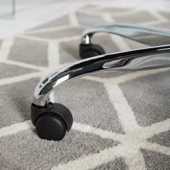 Furnitive Chaise de bureau Valady II - Microfibre / Fer - Gris / Chrome -Chaises Soldes 2022 1000230741 220629 034 DETAILS P000000001000230741