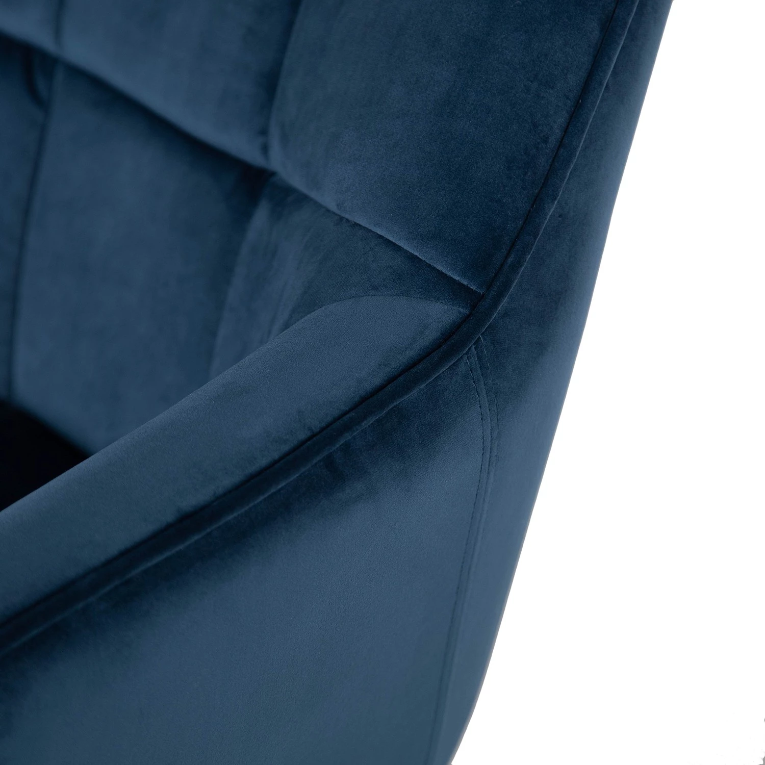 Furnitive Chaise de bureau Valady I - Velours / Fer - Bleu / Noir 17 Furnitive Chaise de bureau Valady I - Velours / Fer - Bleu / Noir – Image 15