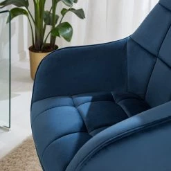 Furnitive Chaise de bureau Valady I - Velours / Fer - Bleu / Noir 24 Furnitive Chaise de bureau Valady I - Velours / Fer - Bleu / Noir -Chaises Soldes 2022 1000230746 220629 023 MOOD DETAILS P000000001000230746 mood