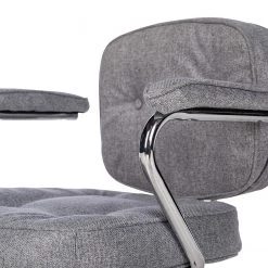 Furnitive Chaise de bureau Orlu II - Tissu / Fer - Gris clair / Chrome 23 Furnitive Chaise de bureau Orlu II - Tissu / Fer - Gris clair / Chrome -Chaises Soldes 2022 1000230748 220330 033 DETAILS P000000001000230748