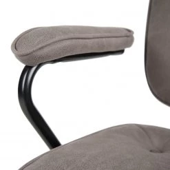 Furnitive Chaise de bureau Orlu I - Microfibre / Fer - Taupe vintage / Noir -Chaises Soldes 2022 1000230752 220322 034 DETAILS P000000001000230752