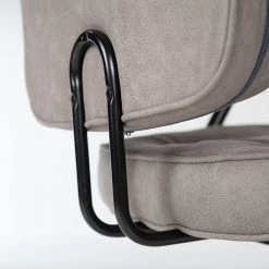 Furnitive Chaise de bureau Orlu I - Microfibre / Fer - Taupe vintage / Noir -Chaises Soldes 2022 1000230752 220322 035 DETAILS P000000001000230752