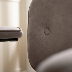 Furnitive Chaise de bureau Orlu I - Microfibre / Fer - Taupe vintage / Noir -Chaises Soldes 2022 1000230752 220406 031 DETAILS P000000001000230752