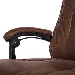 Furnitive Fauteuil de bureau Wisdom - Microfibre / Matière plastique - Marron vintage / Noir -Chaises Soldes 2022 1000230753 220330 036 DETAILS P000000001000230753