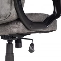 Furnitive Fauteuil de bureau Loyalton - Microfibre / Matière plastique - Gris vintage / Noir -Chaises Soldes 2022 1000230754 220330 034 DETAILS P000000001000230754