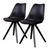 Norrwood Chaises Trebes I (lot de 2) - Matière plastique / Hévéa massif - Noir / Hévéa -Chaises Soldes 2022 1000231008 201125 16492000013 IMAGE P000000001000231008
