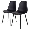 Norrwood Chaises Renty I (lot de 2) - Imitation cuir / Acier - Noir -Chaises Soldes 2022 1000231014 201125 16492200057 IMAGE P000000001000231014